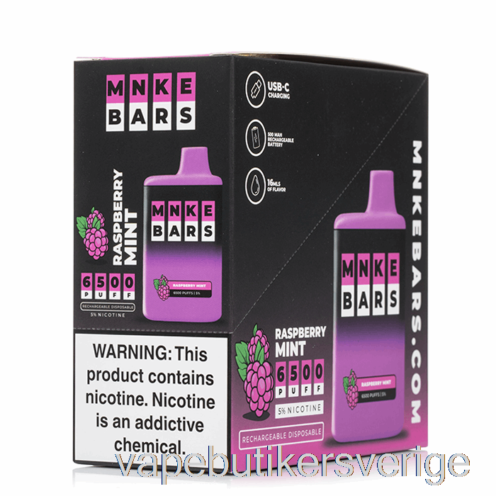 Vape Sverige Mnke Bars 6500 Engångs (5-pack)